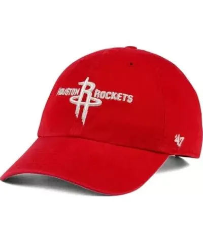 '47 Men's NBA Houston Rockets Team Logo Clean Up Adjustable Hat