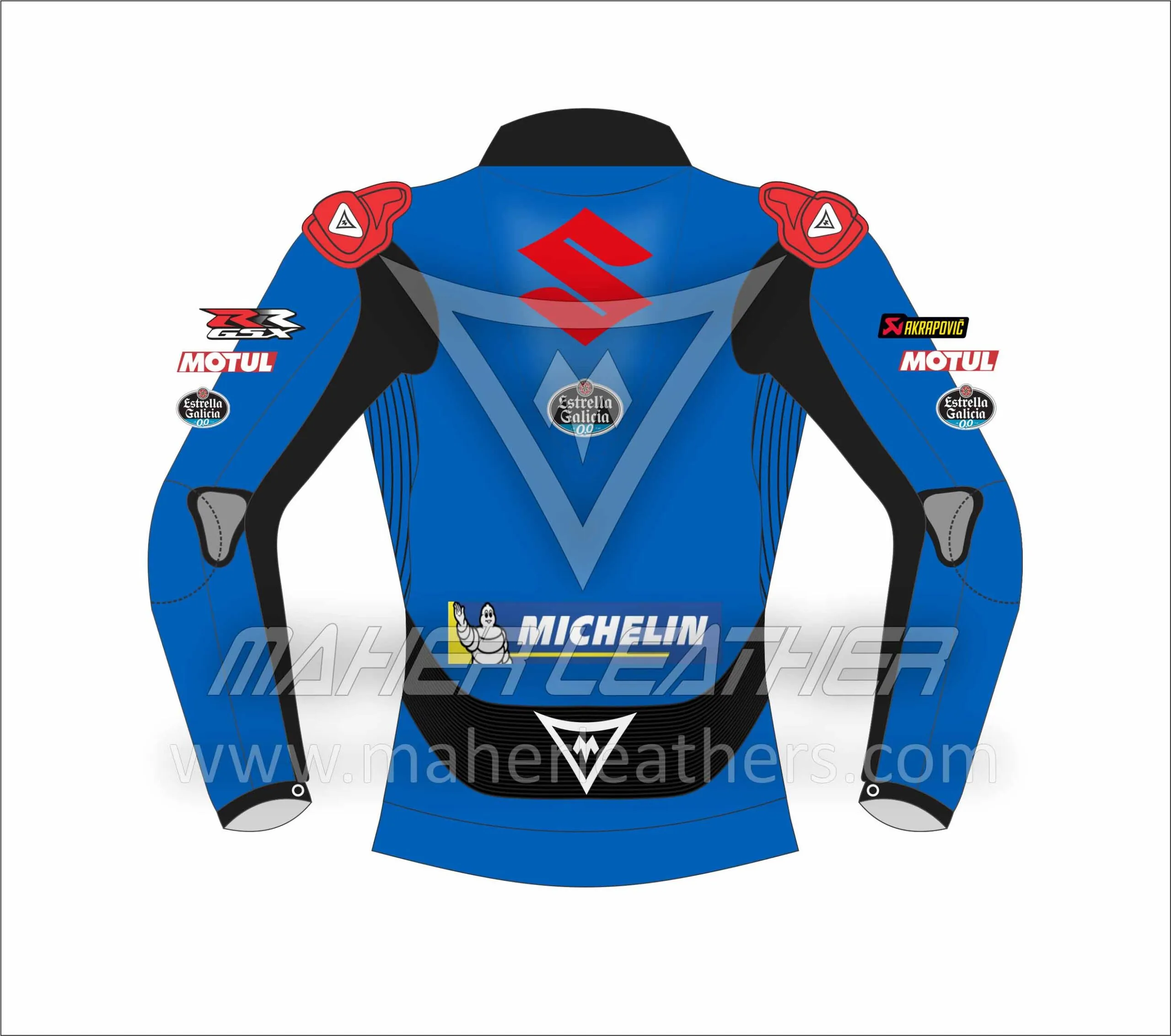 Alex Rins Suzuki Gsxr Leather Motorbike jacket 2022