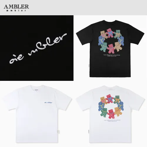 AMBLER  |Unisex Street Style Logo T-Shirts