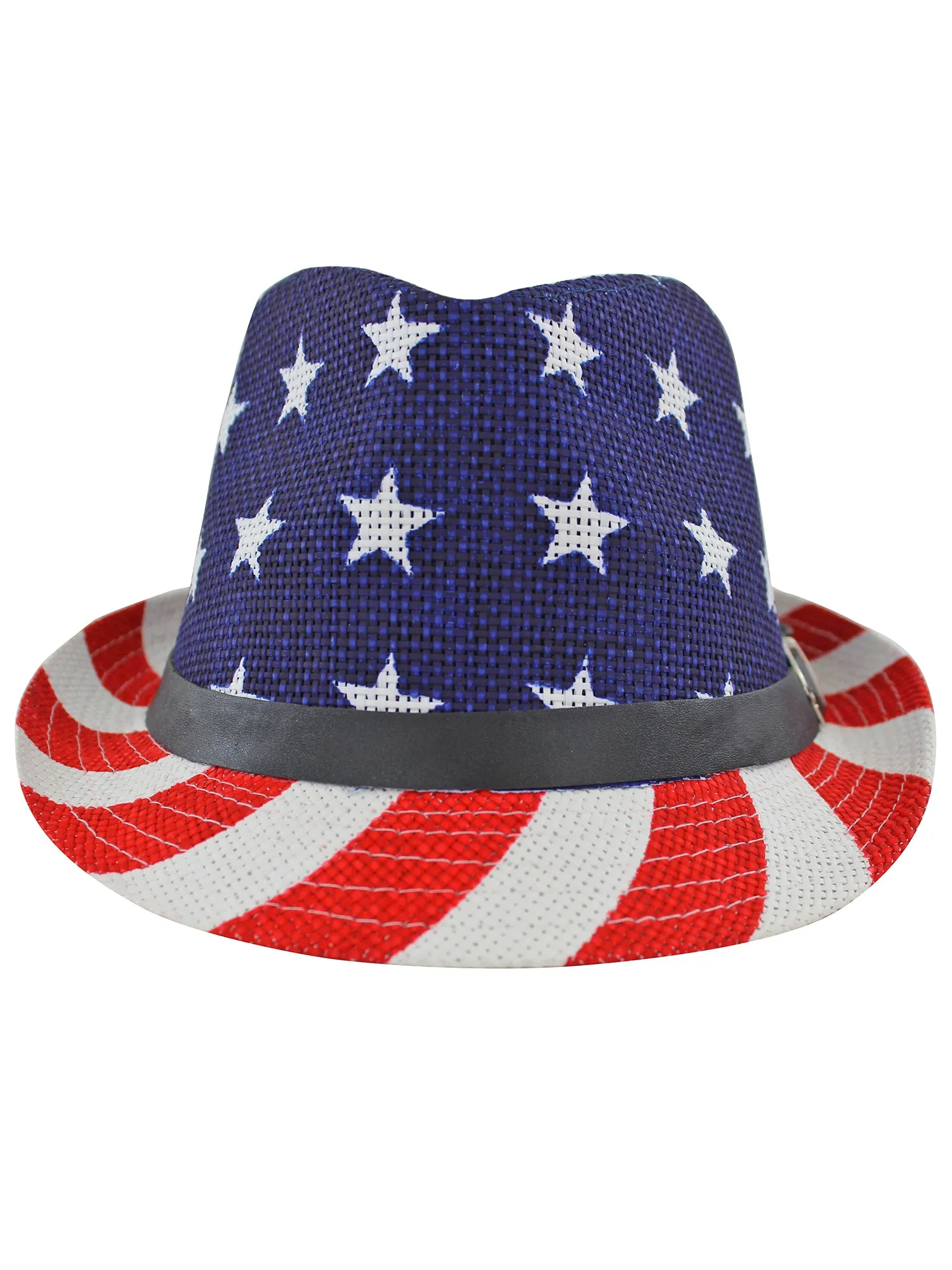 American Flag Summer Fedora Hat