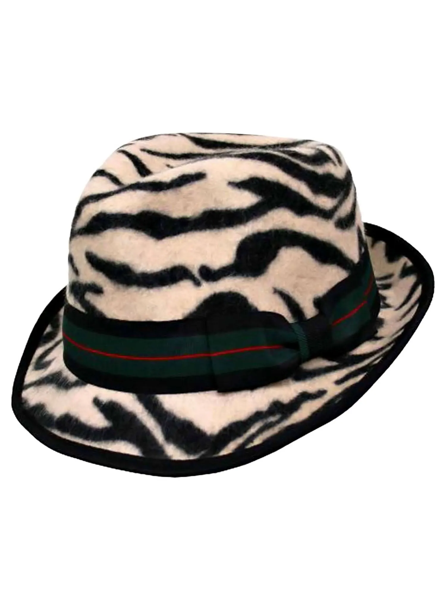 Animal Print Wool Fedora Hat