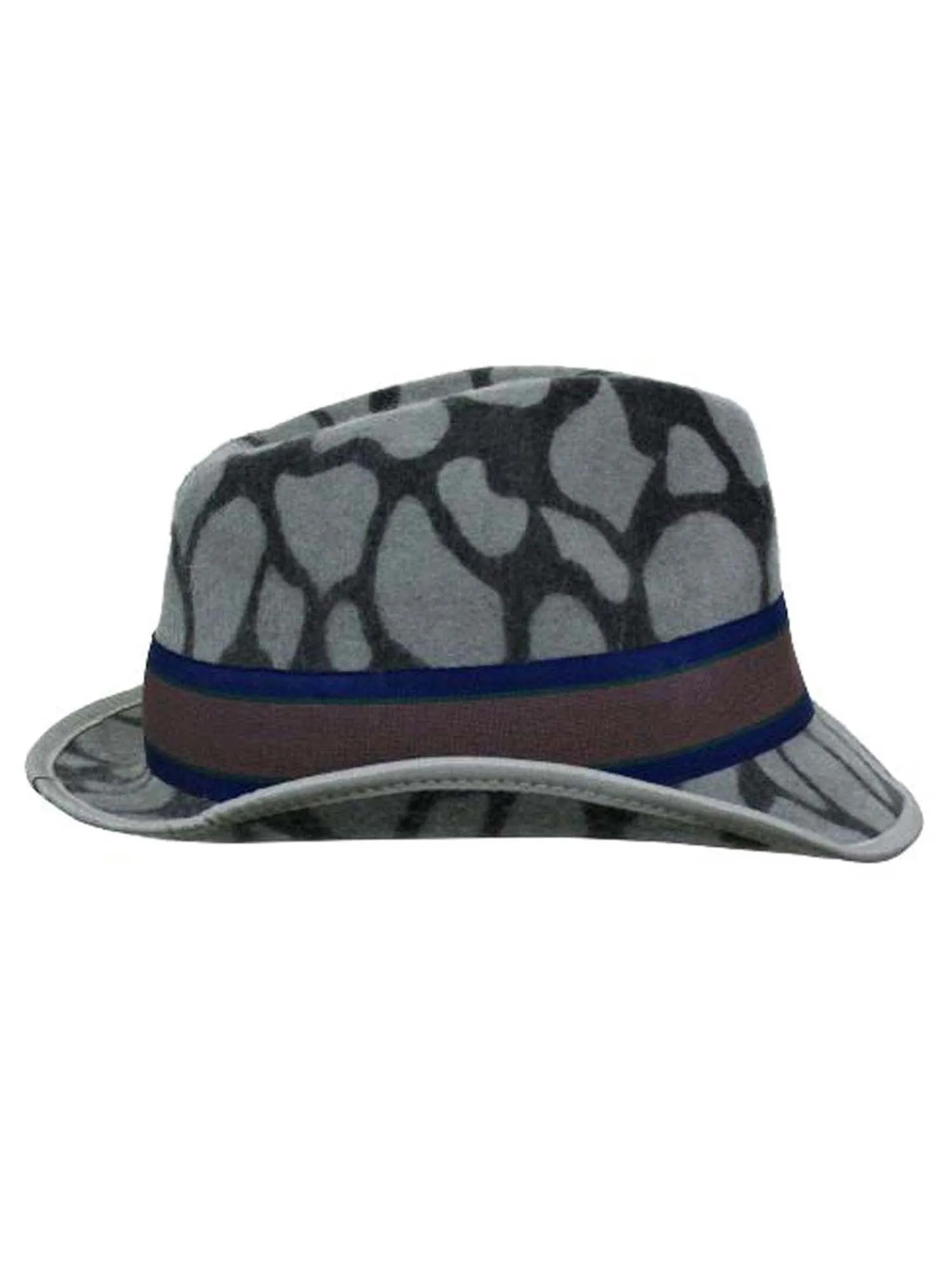 Animal Print Wool Fedora Hat