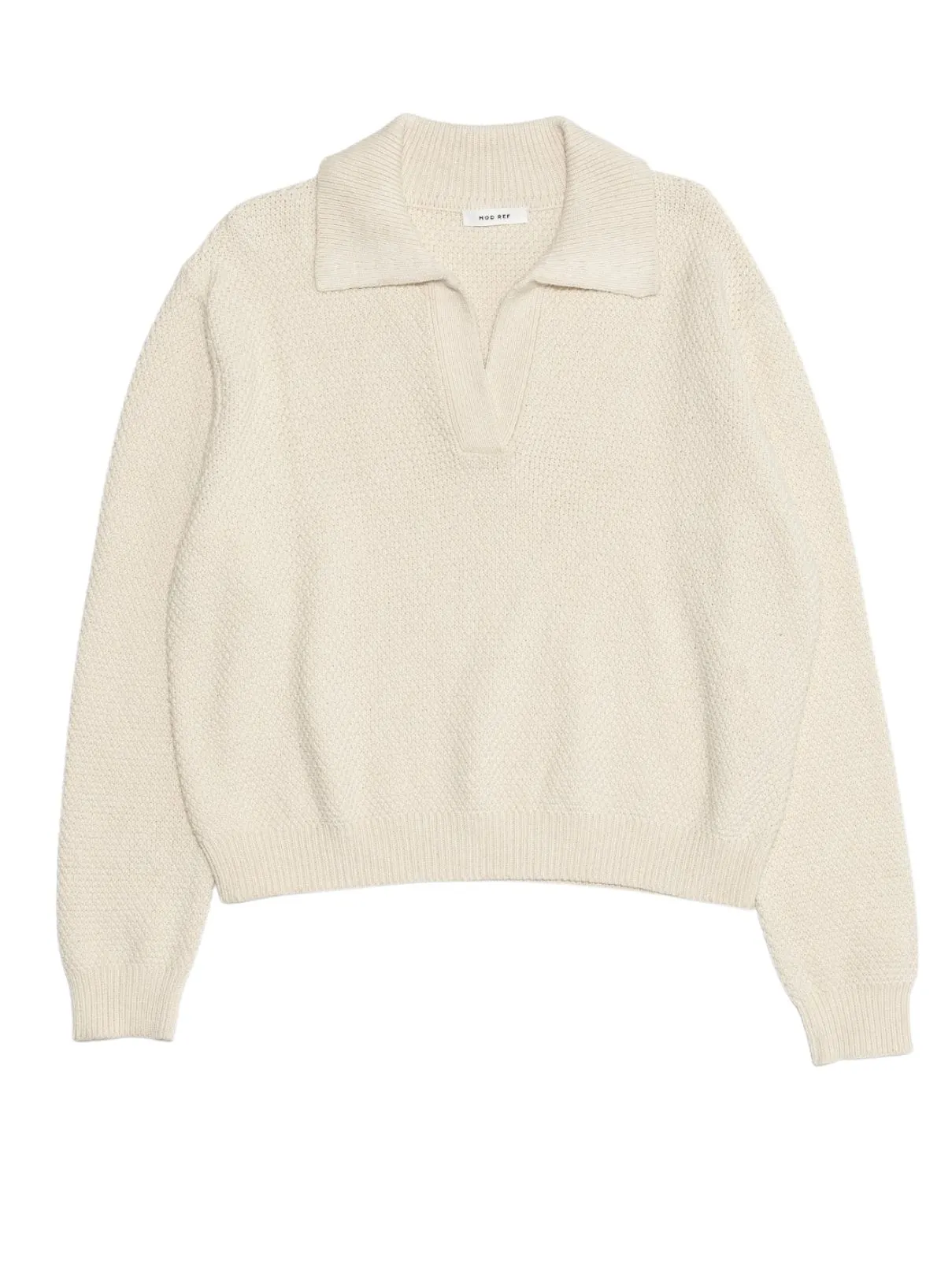 Archie Polo Sweater in Cream