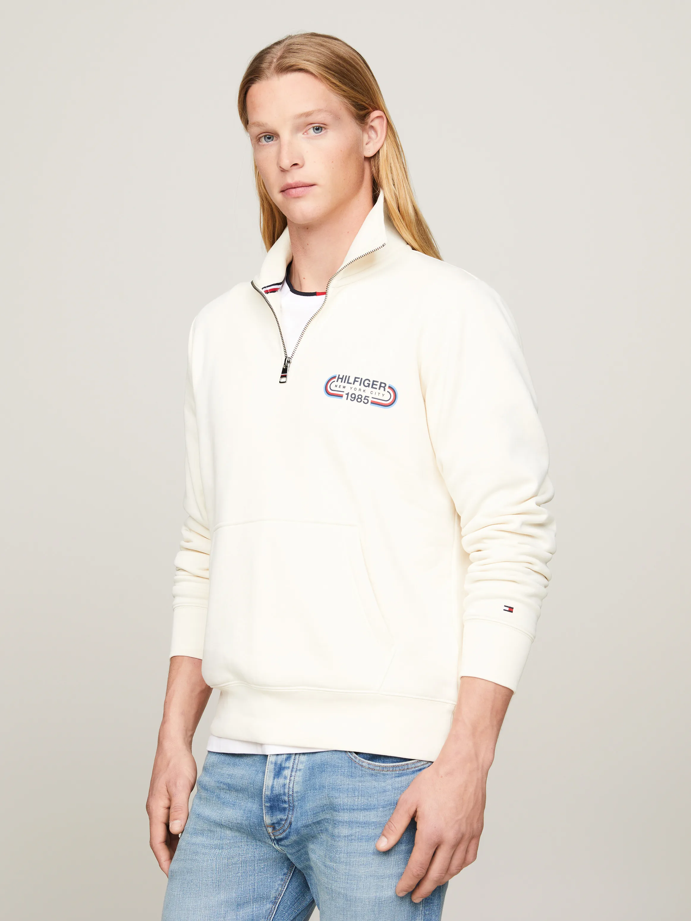 Archive Track Logo Half-Zip Sweatshirt | Sweatshirts & Hoodies | Tommy Hilfiger