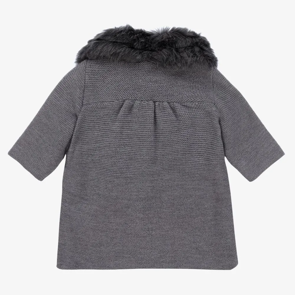 Baby Girls Wool Knit Coat