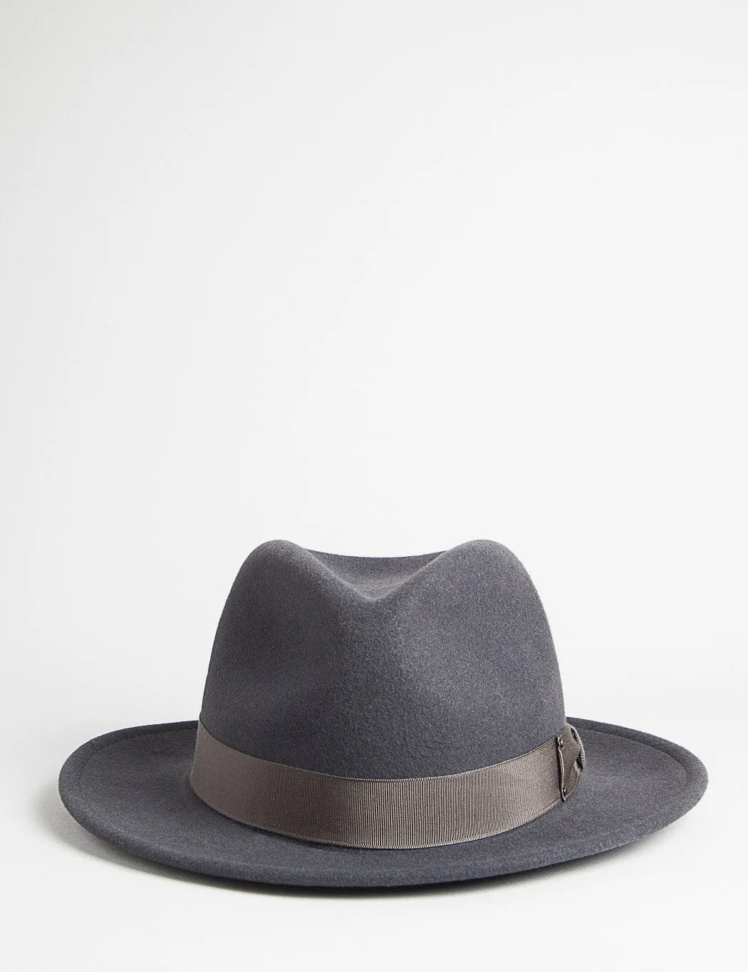 Bailey Curtis Widebrim Fedora Hat - Grey