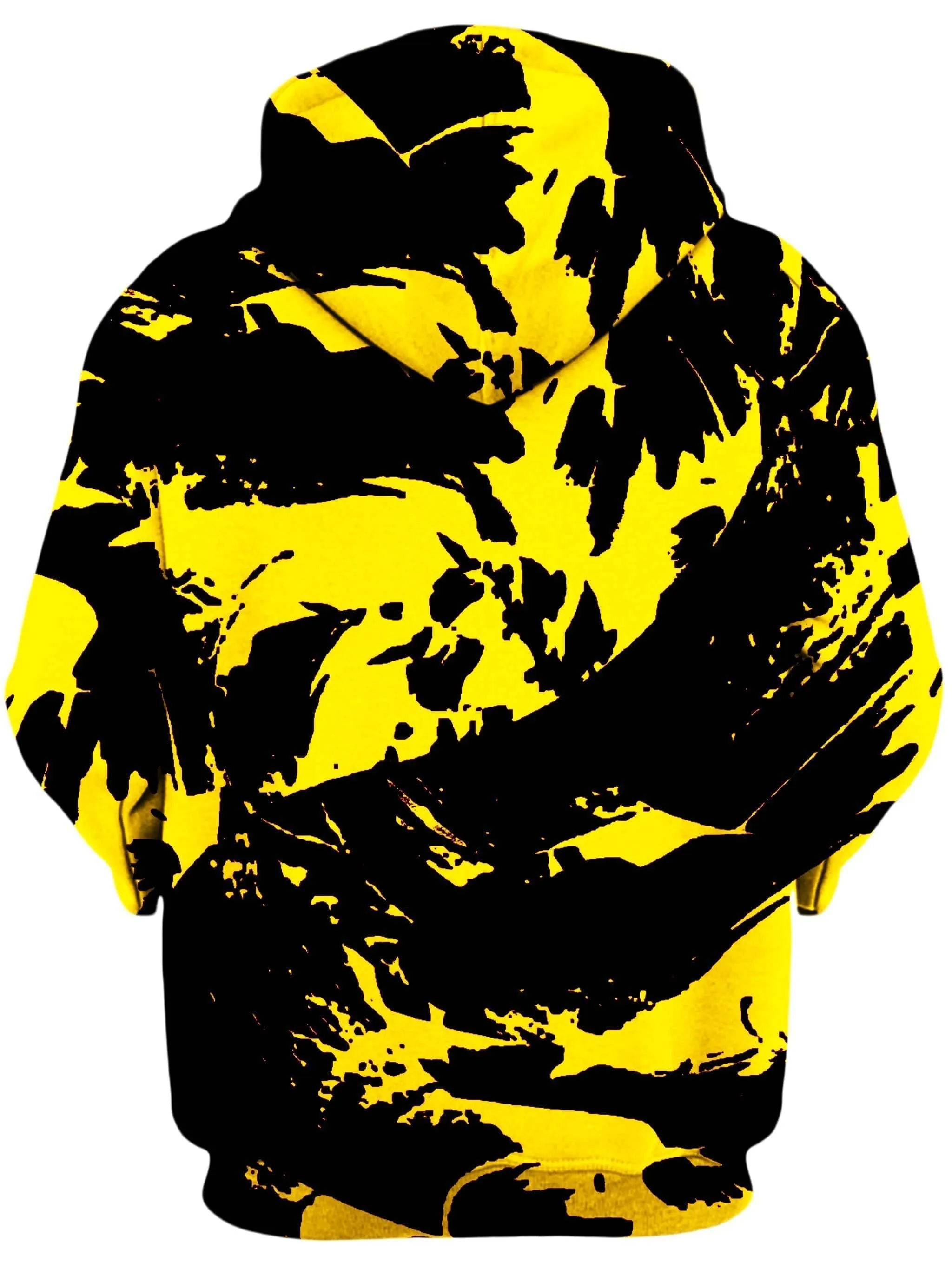 Black and Yellow Paint Splatter Unisex Hoodie (Clearance)