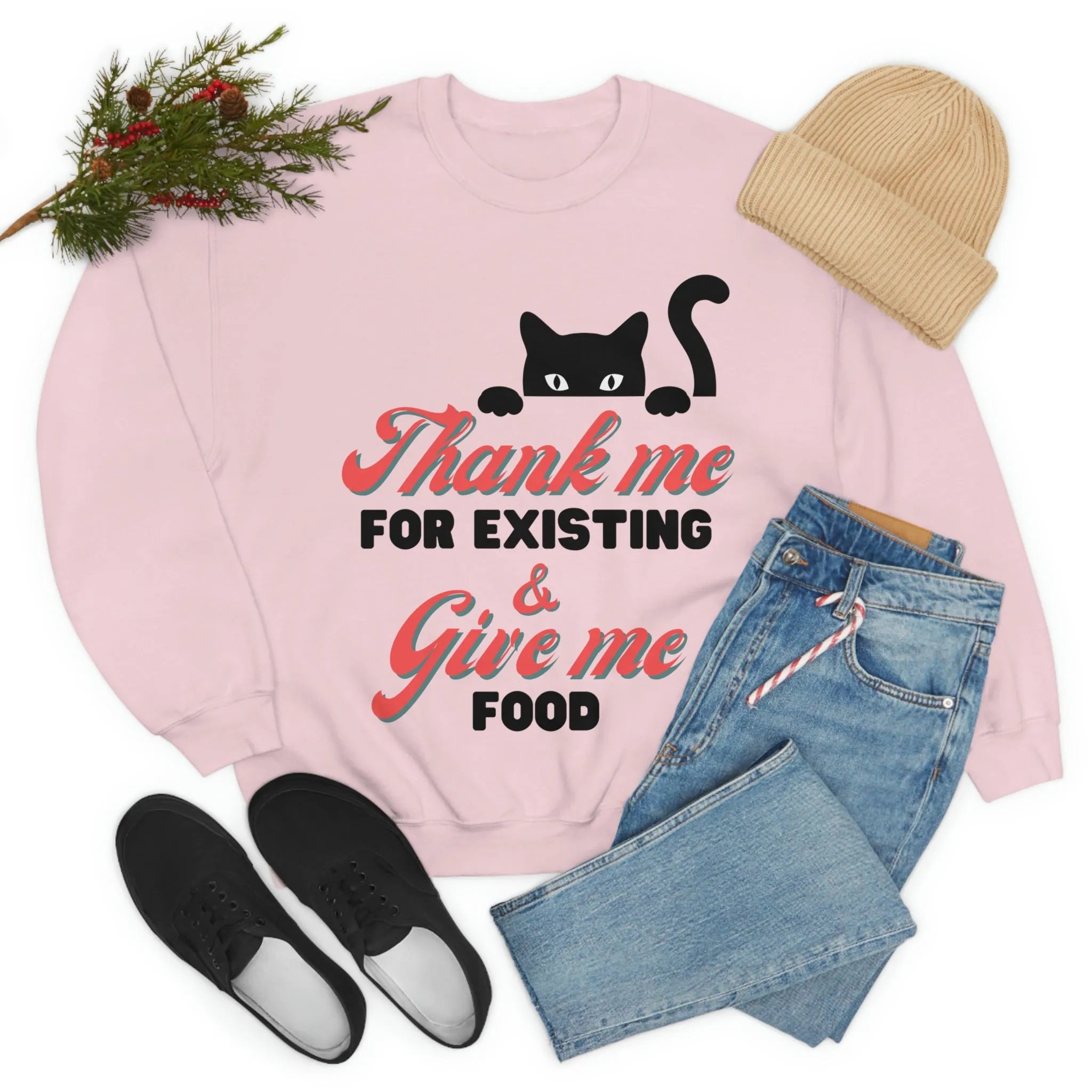 Boss black cat sarcastic quote Crewnect Sweatshirt