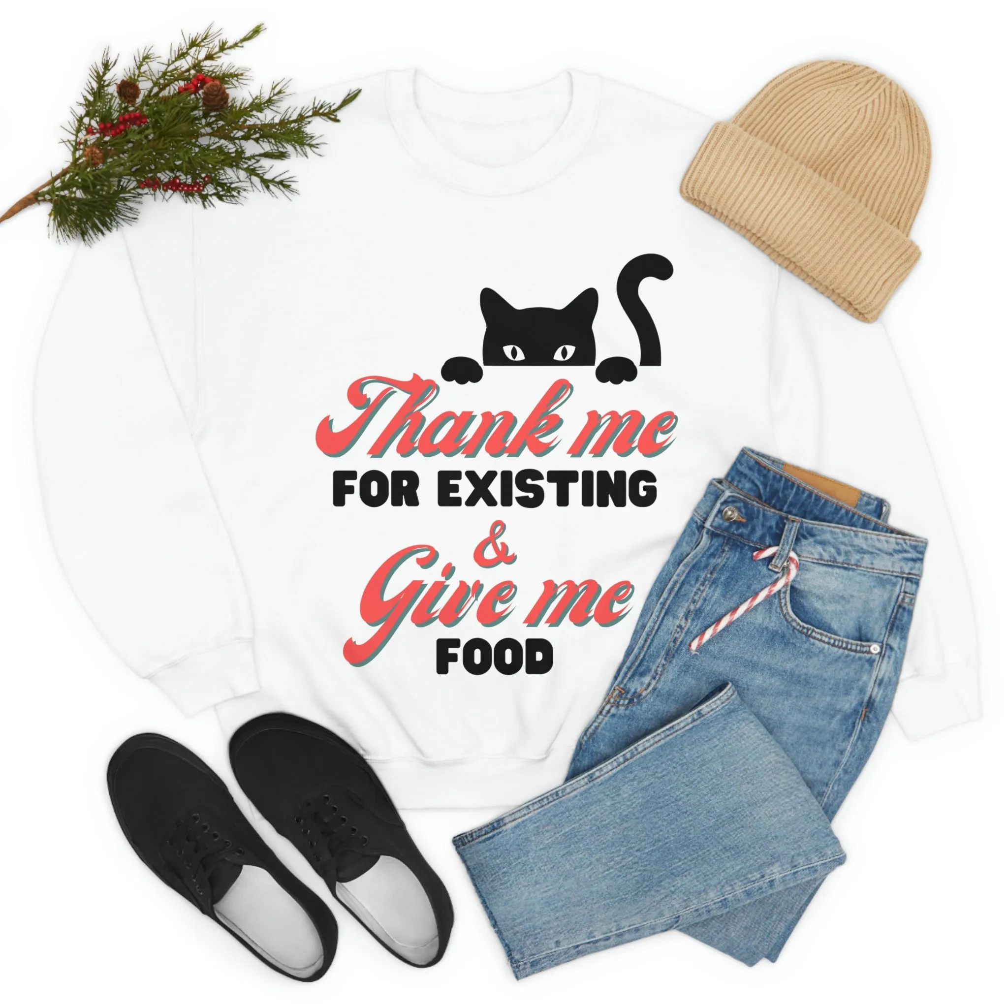 Boss black cat sarcastic quote Crewnect Sweatshirt