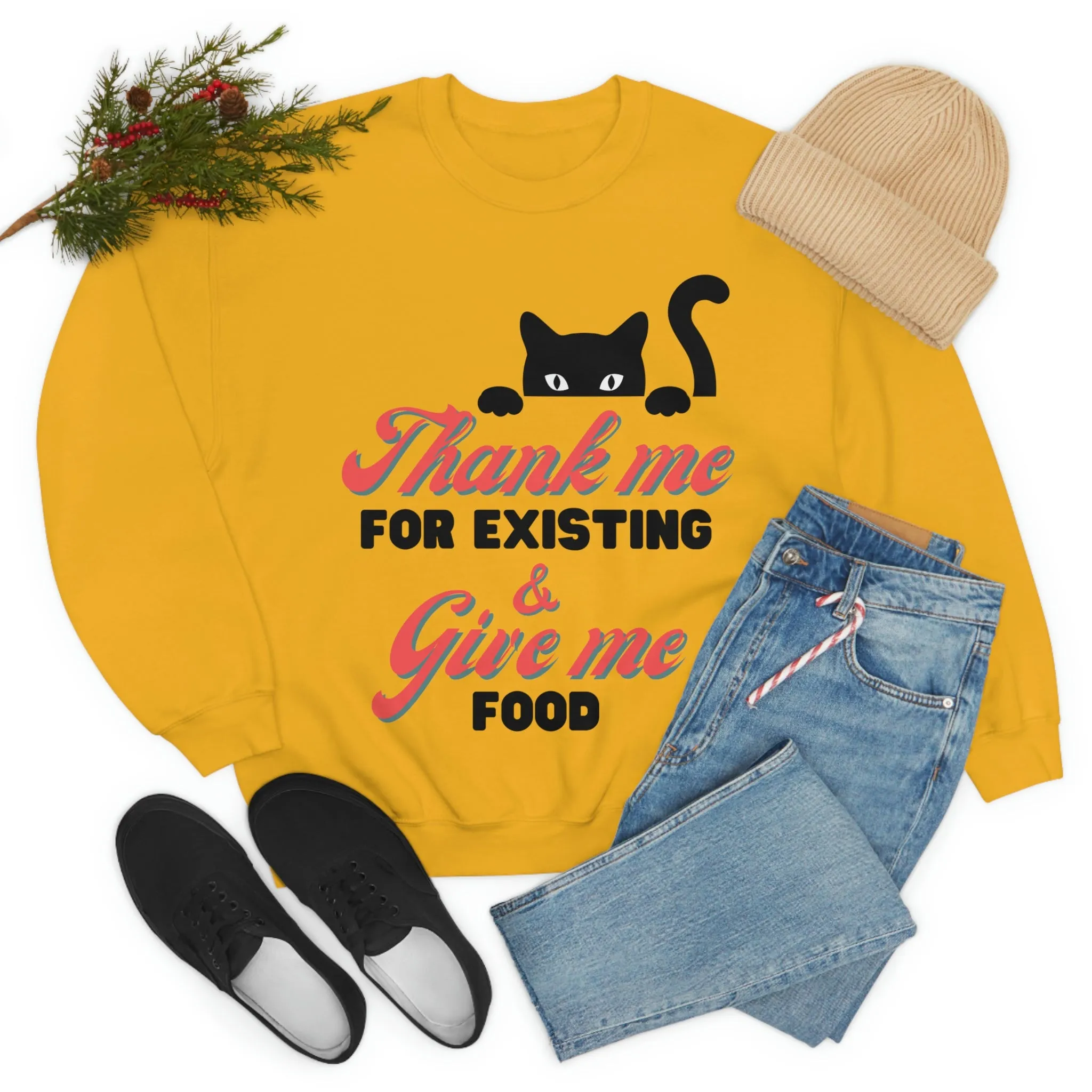 Boss black cat sarcastic quote Crewnect Sweatshirt