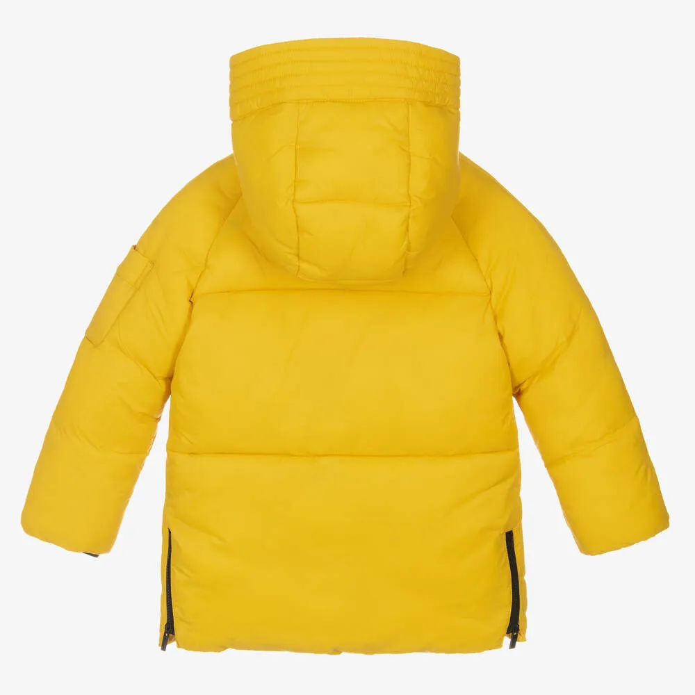 Boys Yellow Puffer Coat