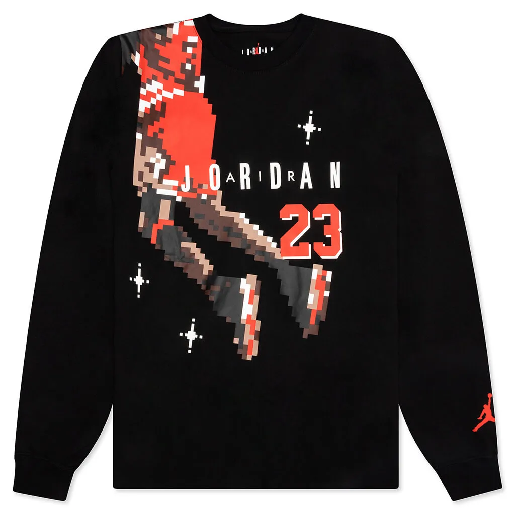 Brand Holiday L/S T-Shirt - Black/Chile Red