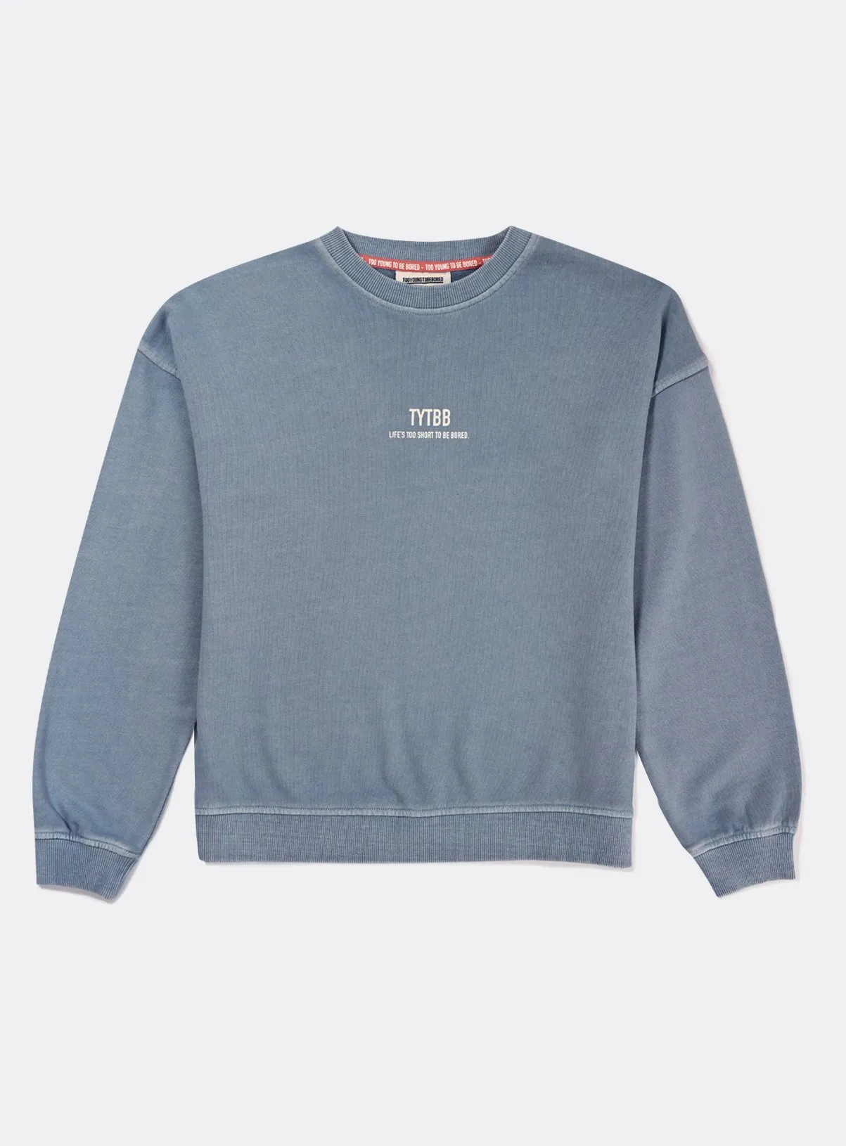 Buy TYTBB Blue Oversized Washed Sweatshirt 11 years | Jumpers and hoodies | Tu