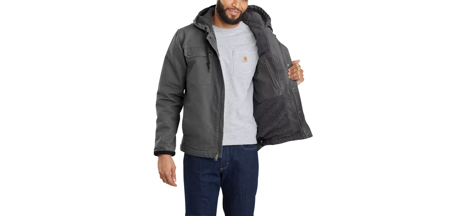 Carhartt Bartlett Jacket in Gravel