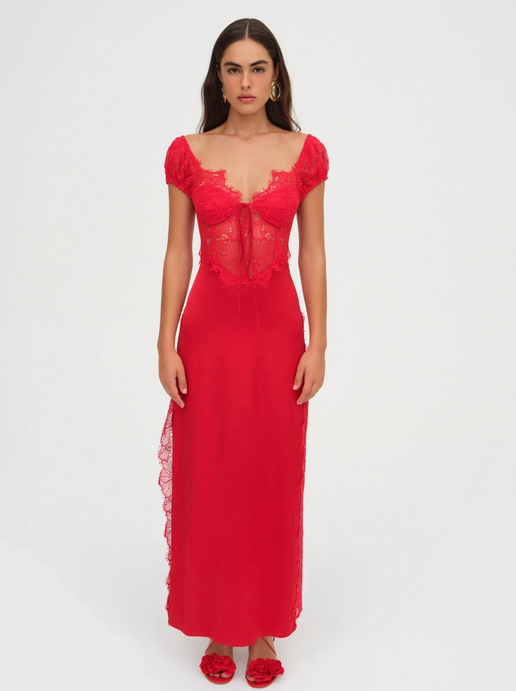 Casey Maxi Dress in Red