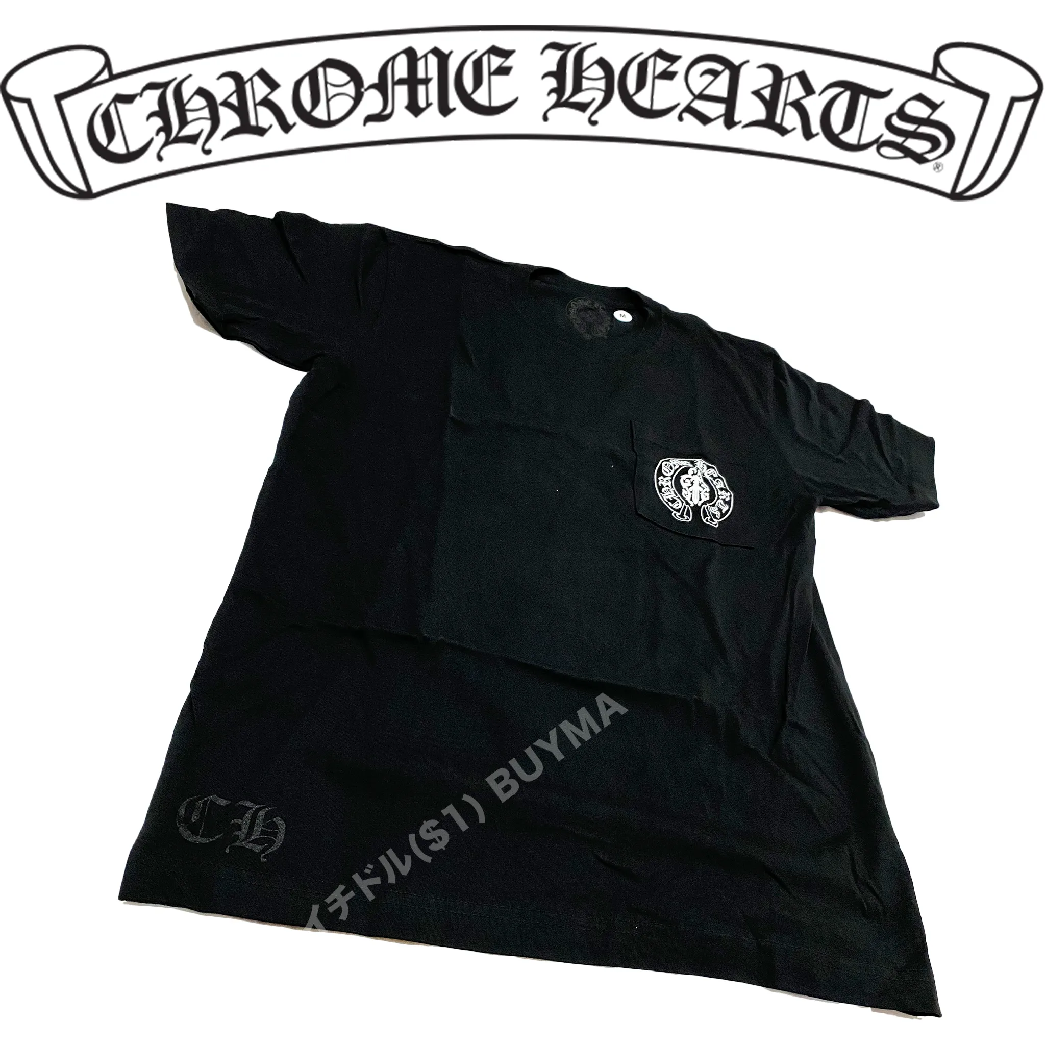 CHROME HEARTS  |Unisex Street Style Logo T-Shirts