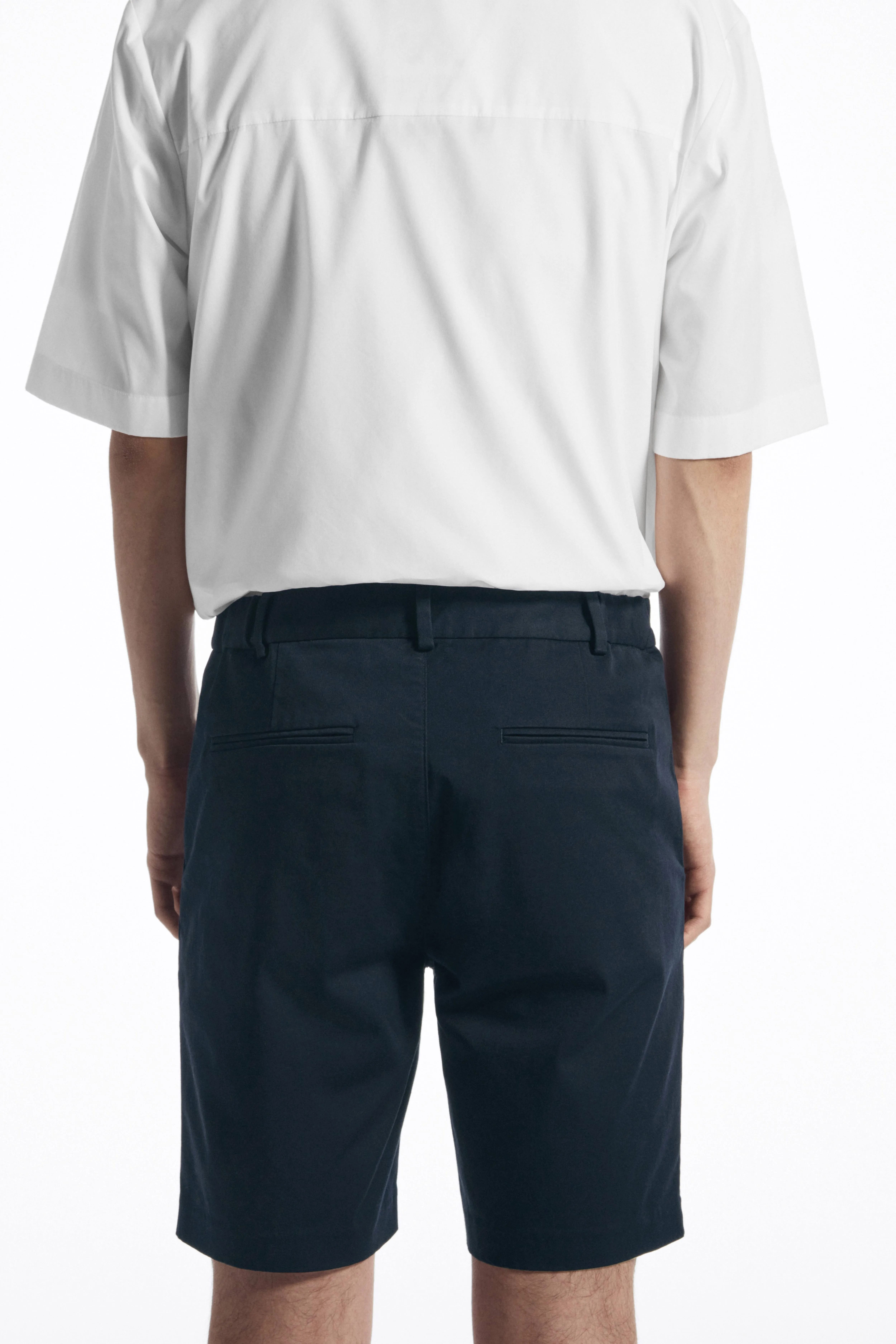 CLASSIC CHINO SHORTS - Regular waist - Short - NAVY - Men | H&M GB