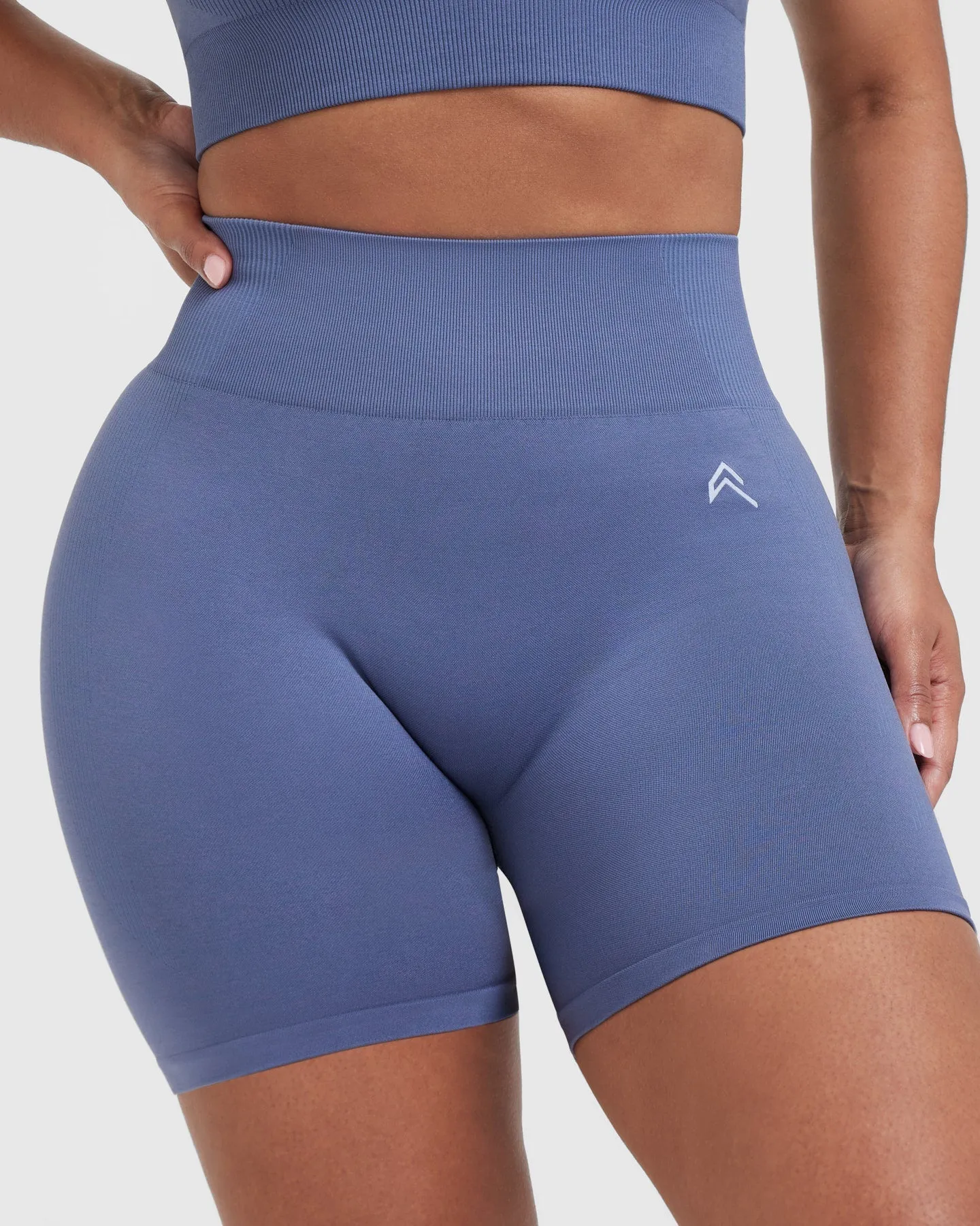 Classic Seamless 2.0 Mid Shorts | Slate Blue Marl