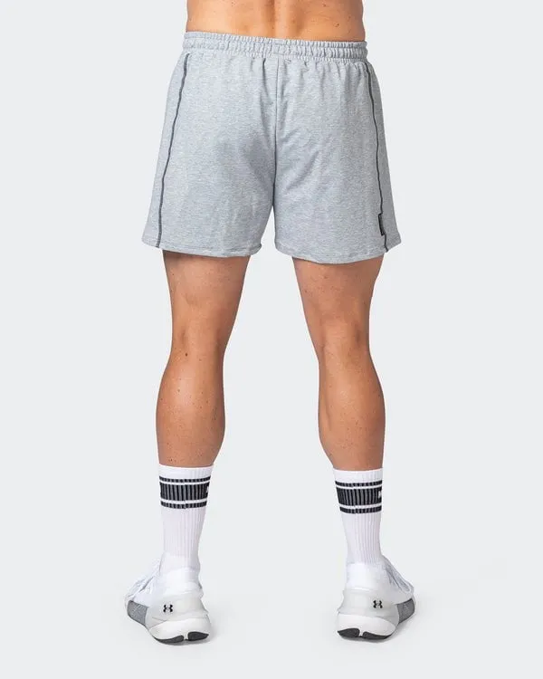 Classic Squat Shorts - Grey Marl