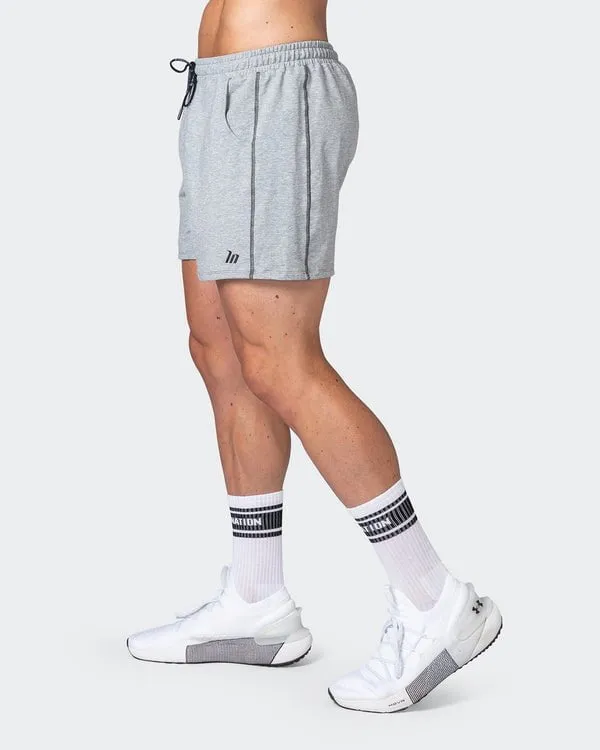 Classic Squat Shorts - Grey Marl