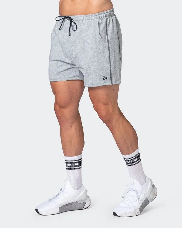 Classic Squat Shorts - Grey Marl