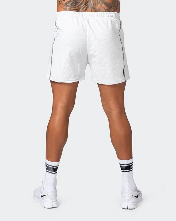 Classic Squat Shorts - White Marl