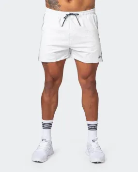 Classic Squat Shorts - White Marl