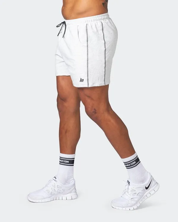 Classic Squat Shorts - White Marl