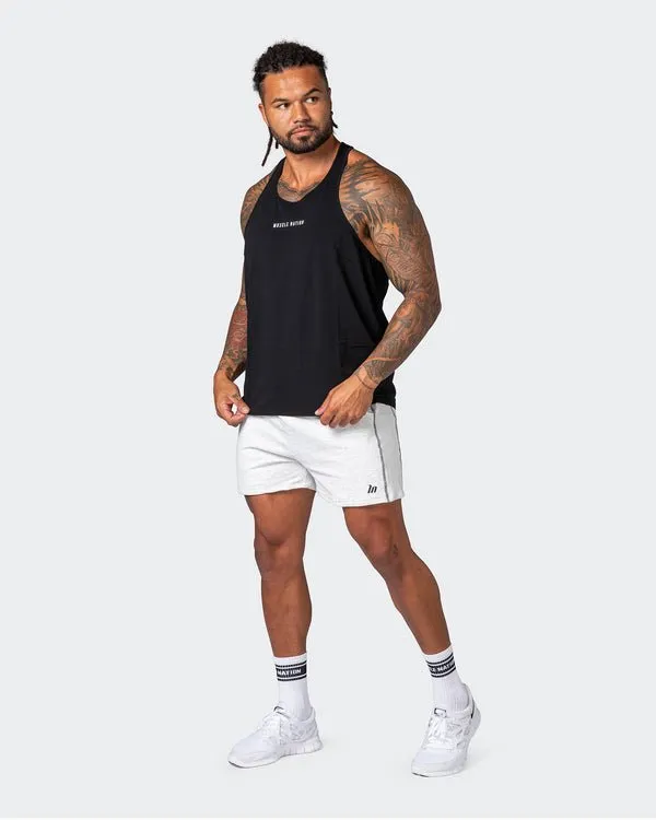 Classic Squat Shorts - White Marl