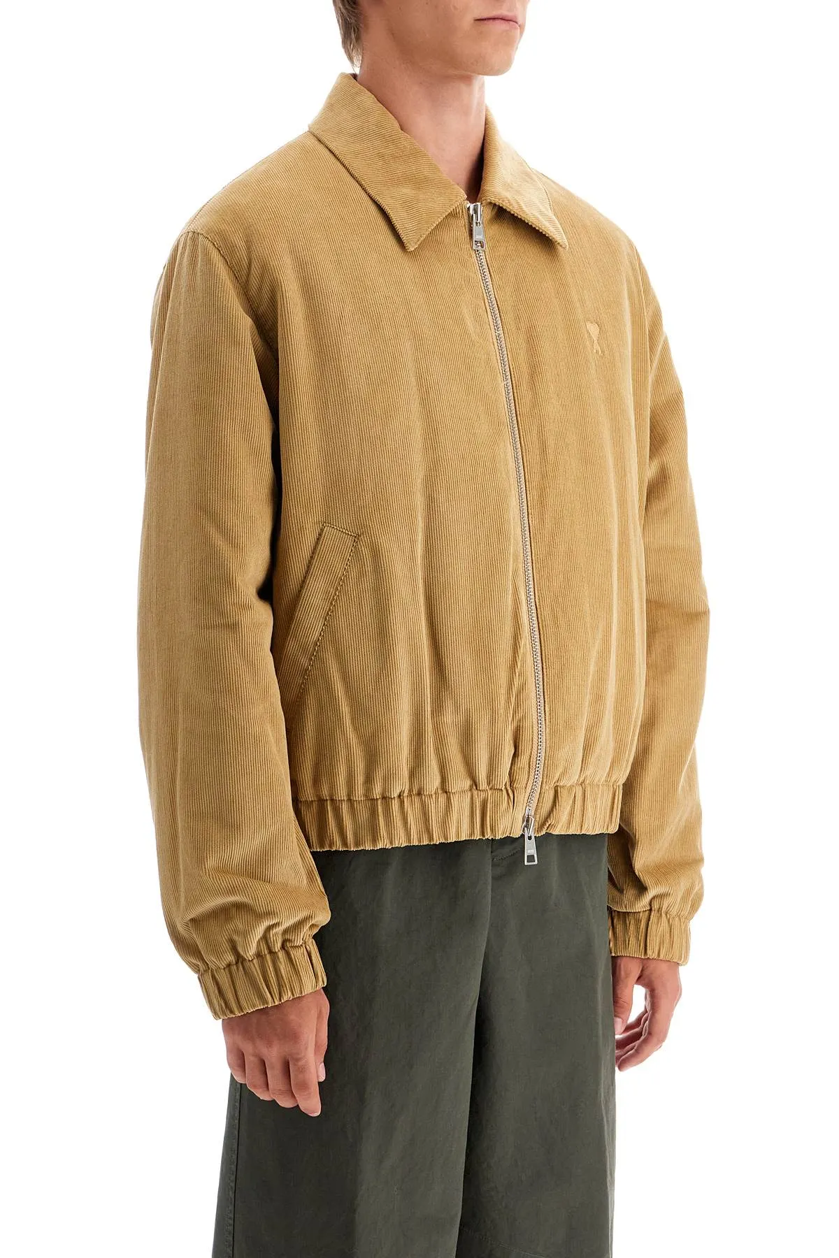 corduroy bomber jacket HJK037 CO0089 SABLE