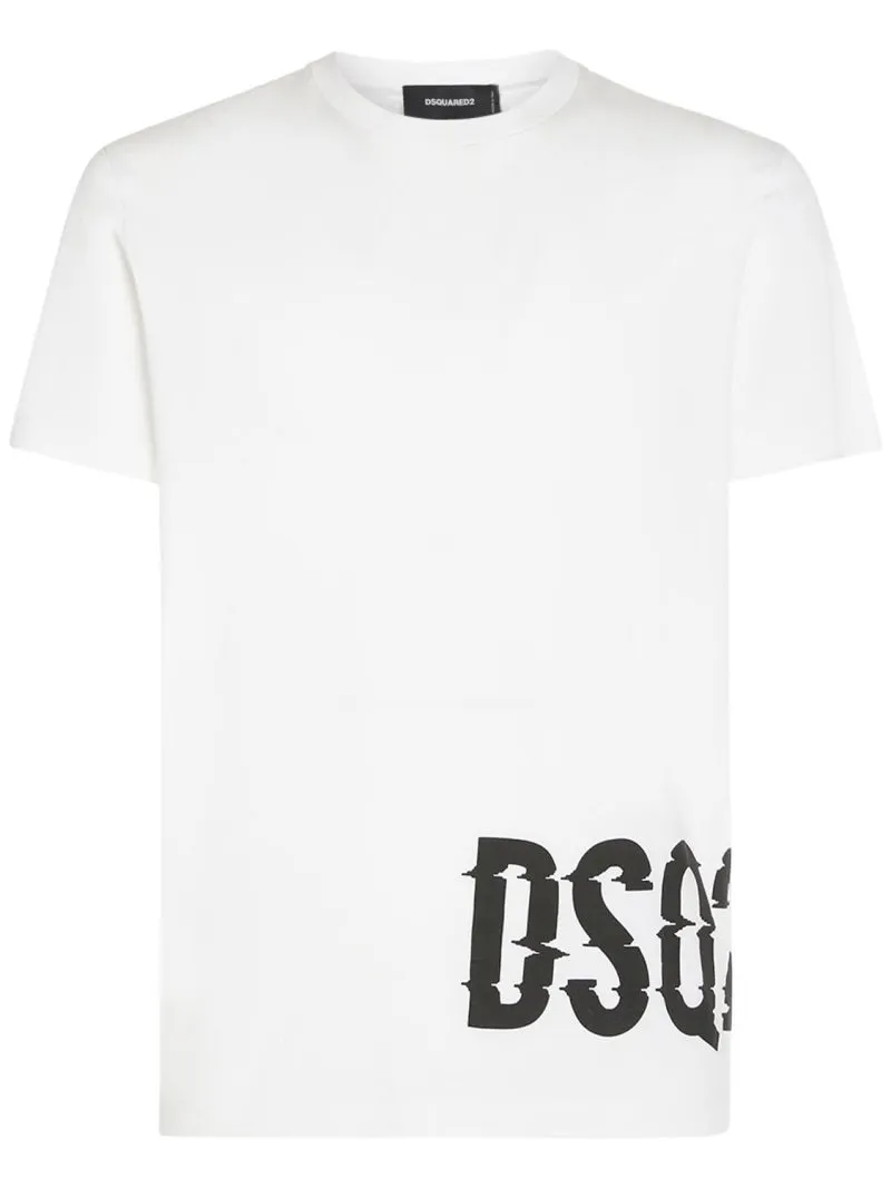 D SQUARED2  |Cotton Short Sleeves Logo Luxury T-Shirts