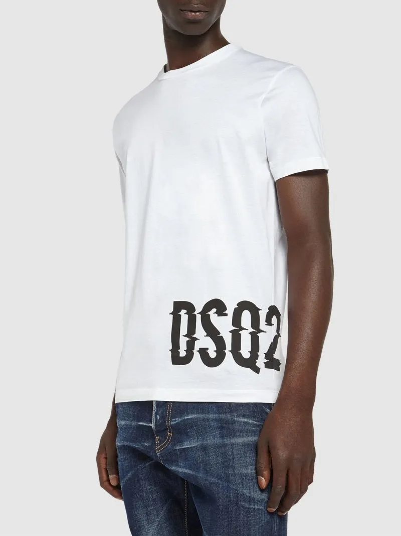 D SQUARED2  |Cotton Short Sleeves Logo Luxury T-Shirts