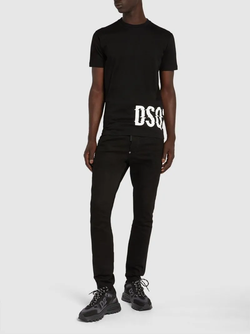 D SQUARED2  |Cotton Short Sleeves Logo Luxury T-Shirts