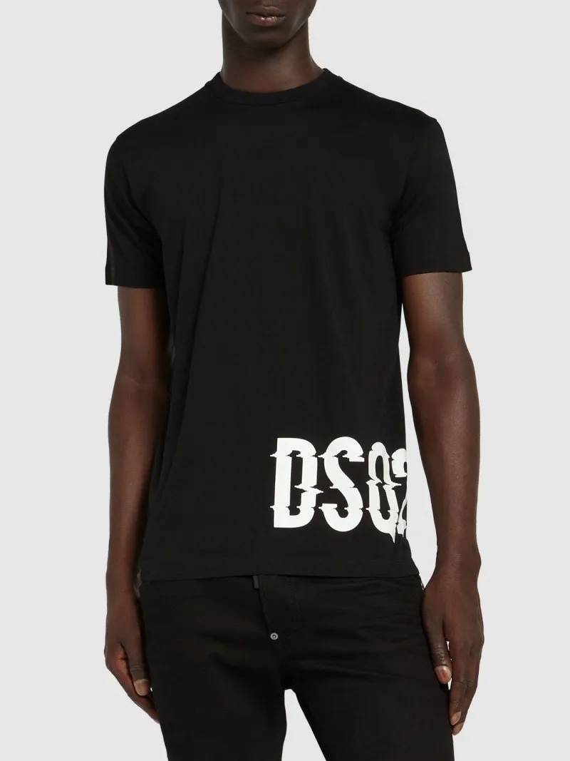 D SQUARED2  |Cotton Short Sleeves Logo Luxury T-Shirts