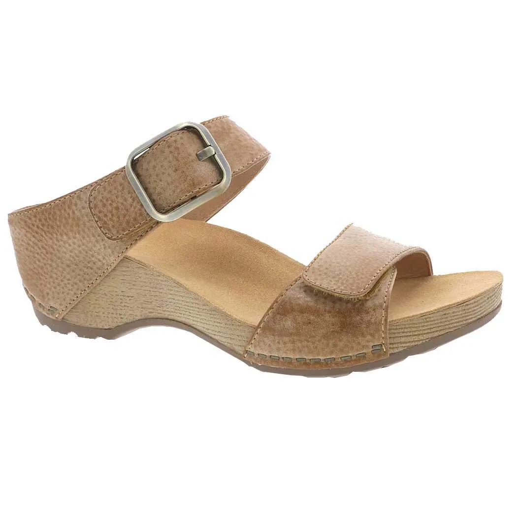 Dansko Tanya Slide Sandal Tan Milled (Women's)