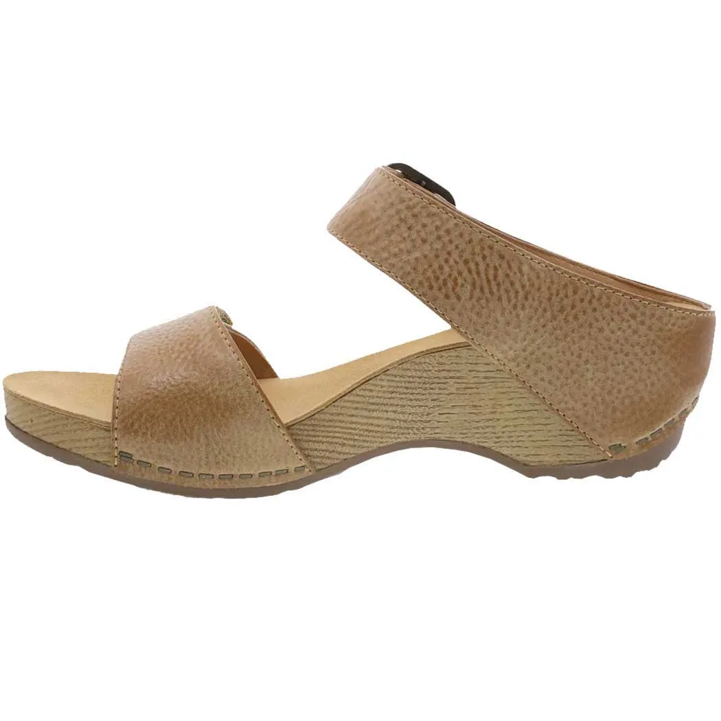 Dansko Tanya Slide Sandal Tan Milled (Women's)