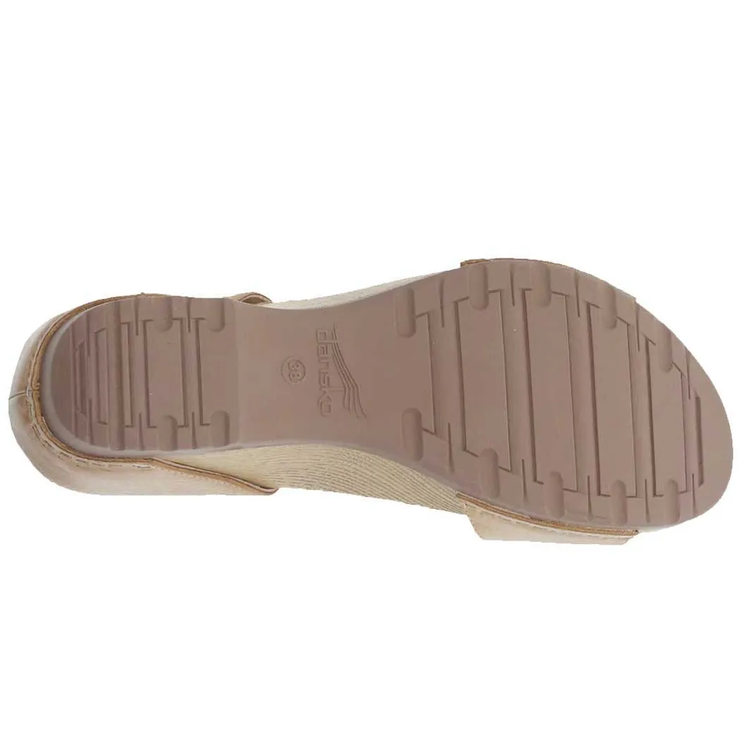 Dansko Tanya Slide Sandal Tan Milled (Women's)