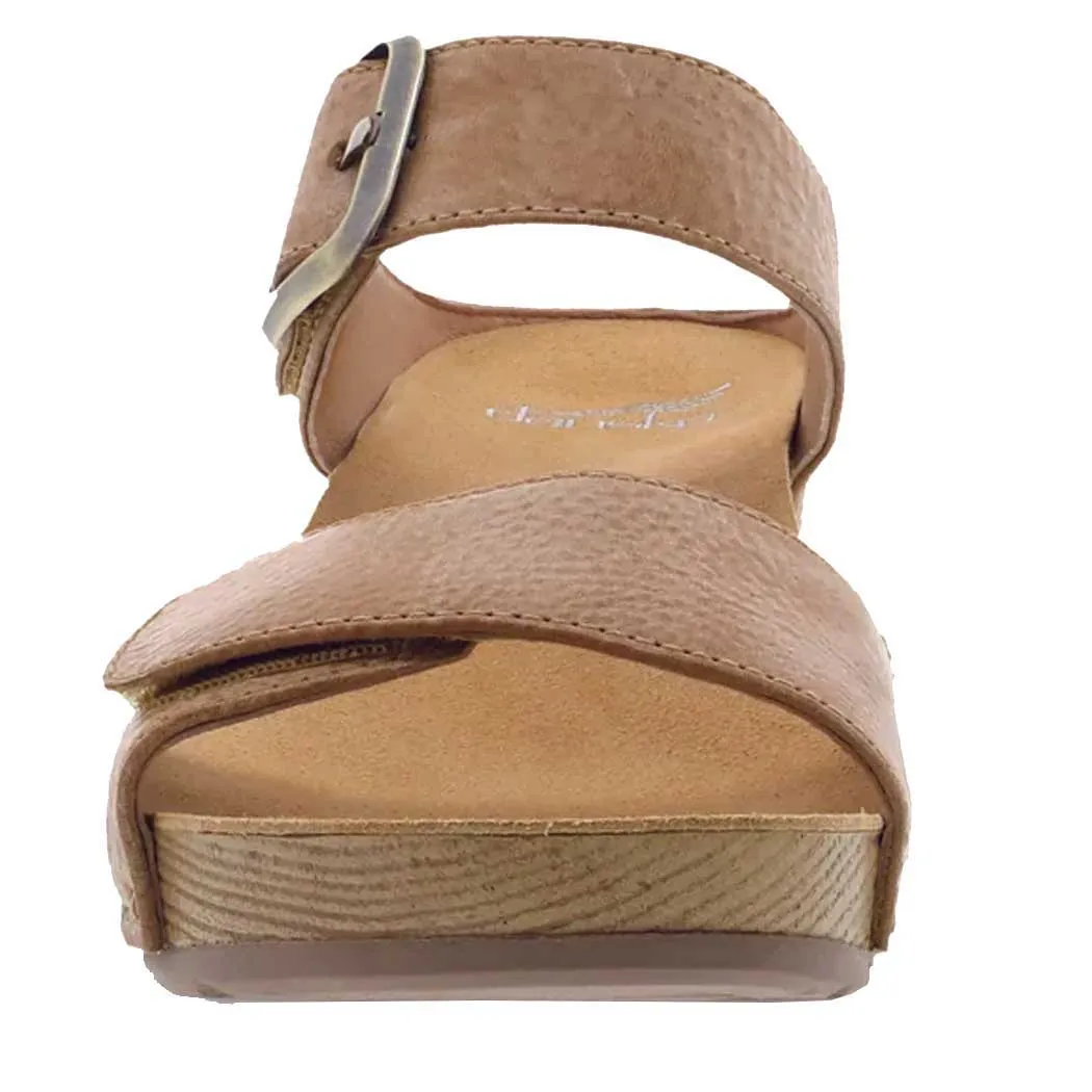 Dansko Tanya Slide Sandal Tan Milled (Women's)