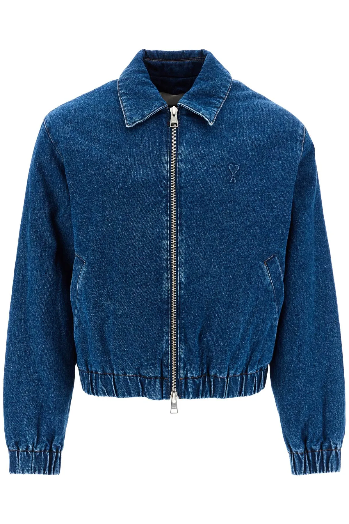 denim bomber jacket for