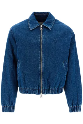 denim bomber jacket for