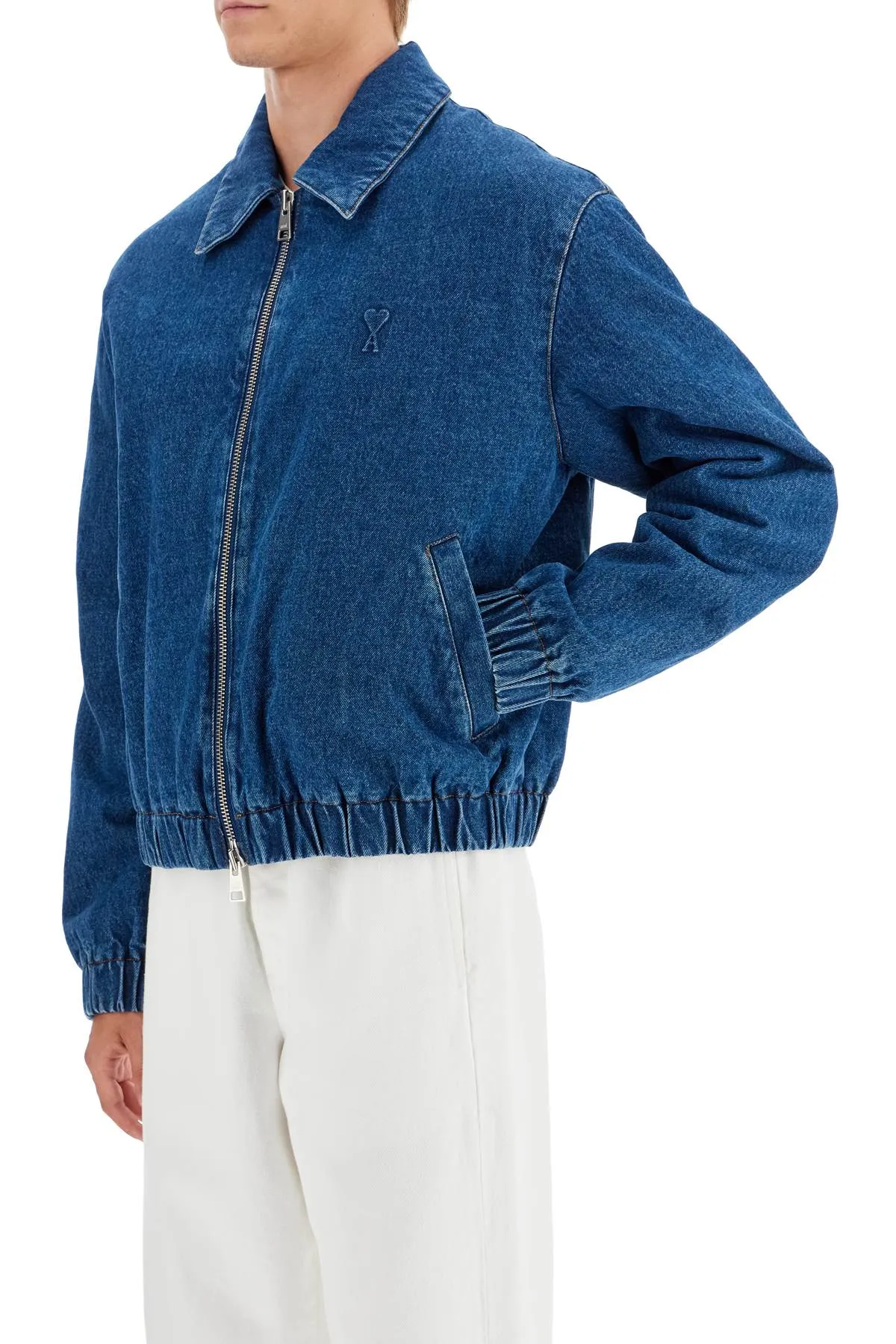 denim bomber jacket for