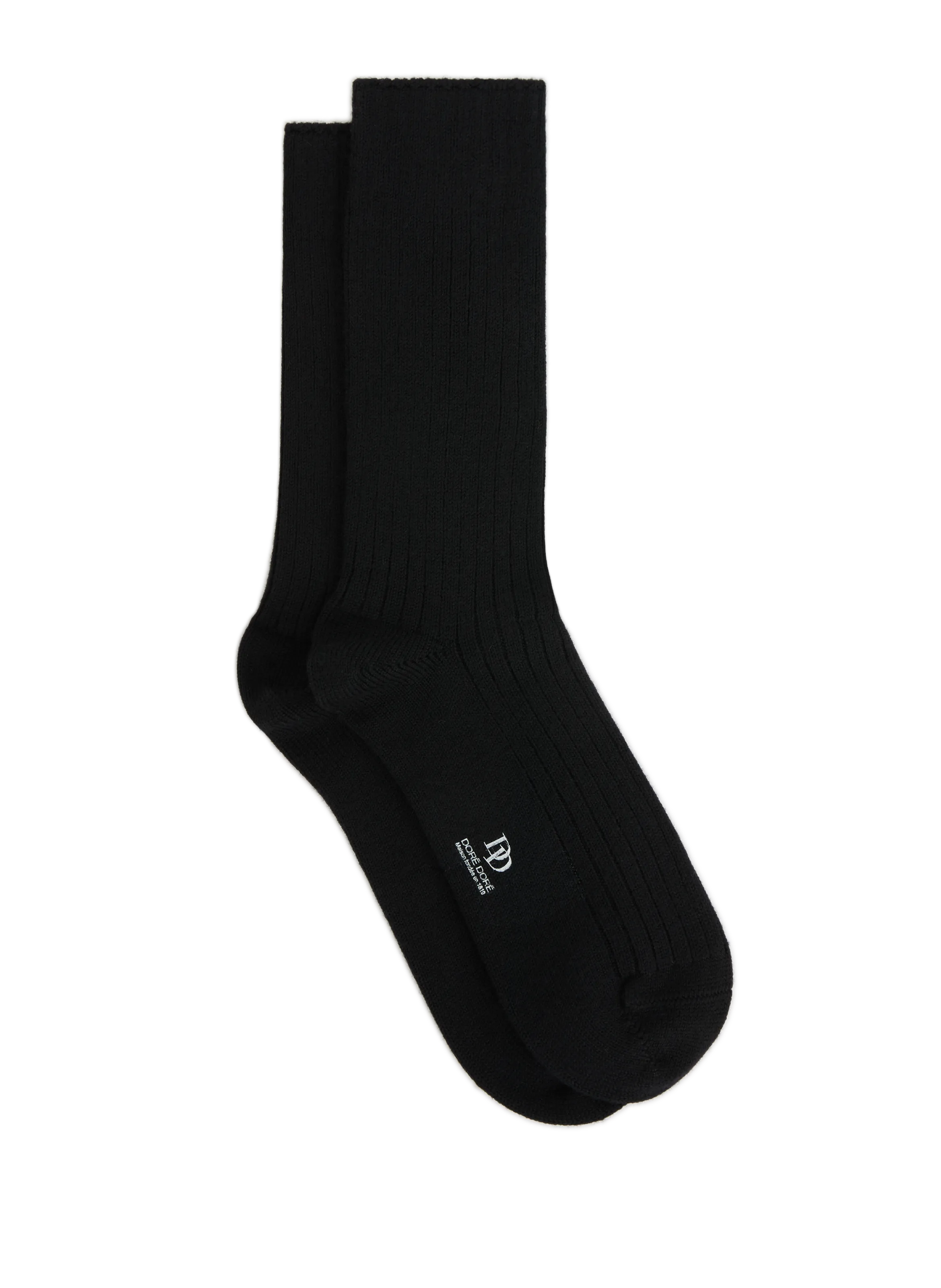 DORÉ DORÉ  Ribbed crew socks - Black