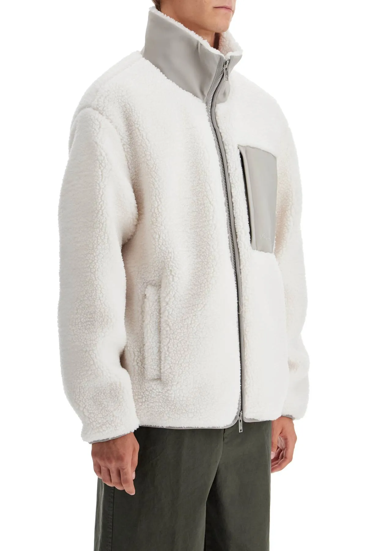 eco-fur jacket M34MS607 IVORY