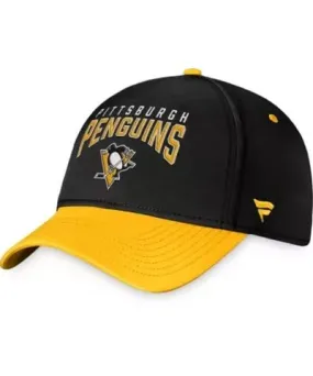 Fanatics NHL Fanatics Black/Gold Pittsburgh Penguins Fundamental 2-Tone Flex Hat