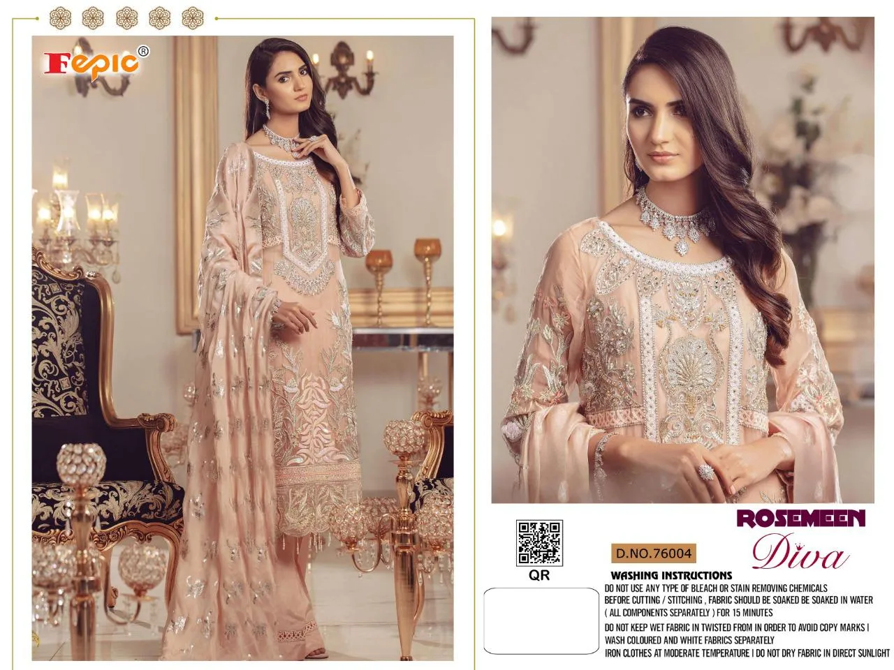 Fepic Rosemeen Diva Georgette Partywear Pakistani Collection