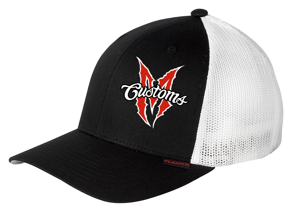 FLEXFIT MARTIN BROS TRUCKER HAT (BLACK/ WHITE)