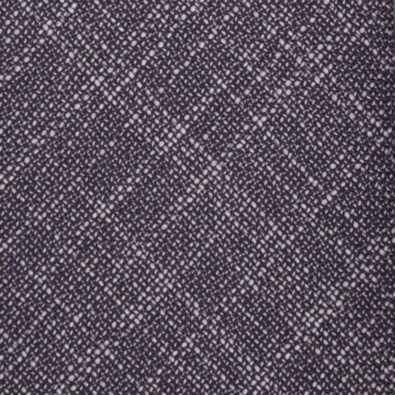 F.Marino Grenadine Wool Tie Handmade 3 Folds Plum