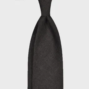 F.Marino Handmade Cashmere Tie 3 Folds Anthracite Grey