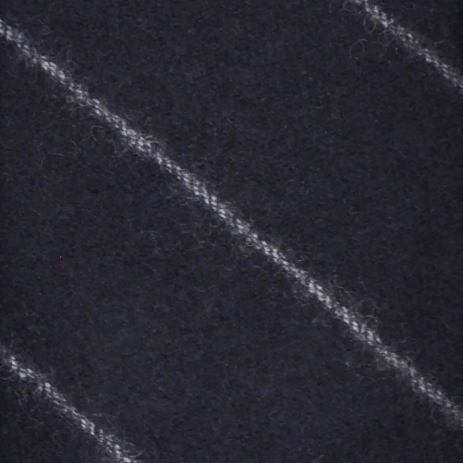 F.Marino Regimental Flannel Wool Tie 3 Folds Dark Blue