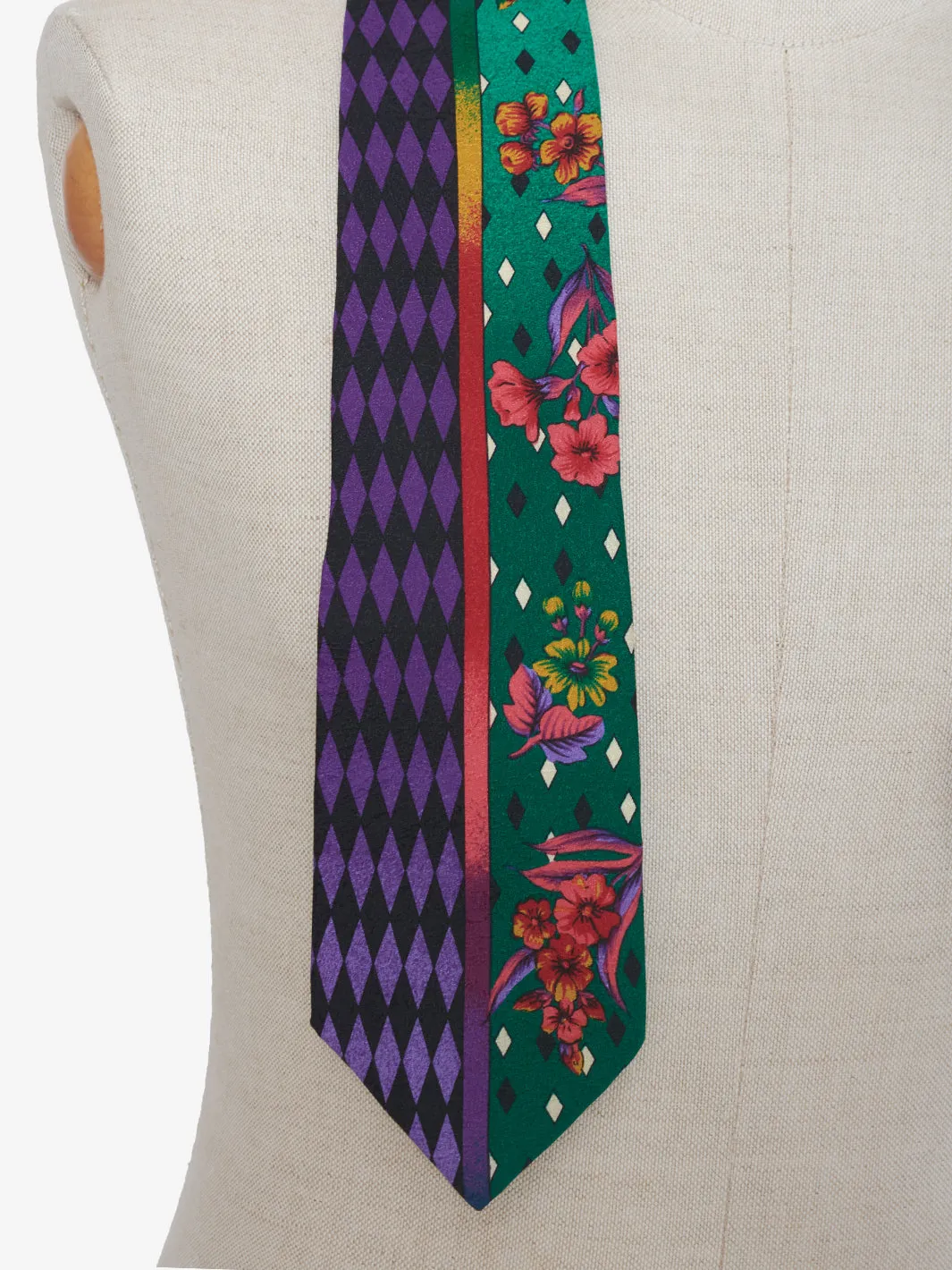 Gianni Versace 80s patterned tie